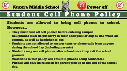 Cell Phone Policy English